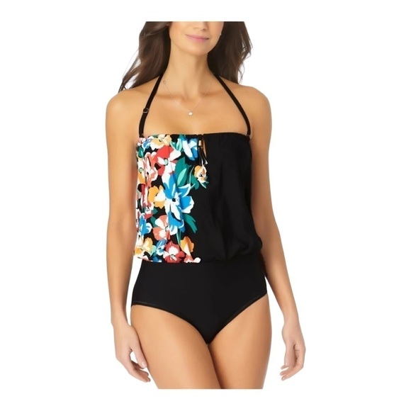 Anne Cole Summer Bunches Tunnel Blouson One
Piece Swimsuit NWT - Picture 1 of 6